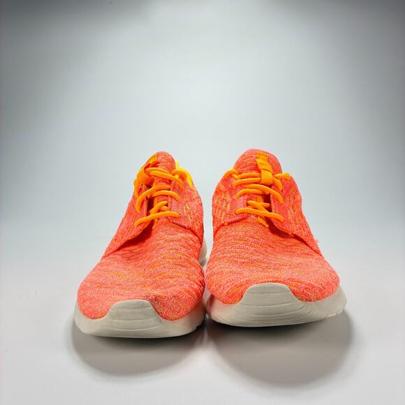 Nike Roshe Run Flyknit Orange Peach Running Shoes 704927-802 Women's Size 7 - Picture 2 of 10